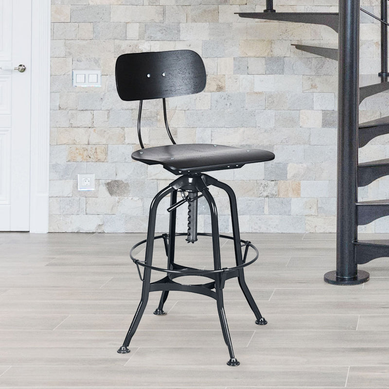 Toledo Adjustable Height Swivel Bar Chair