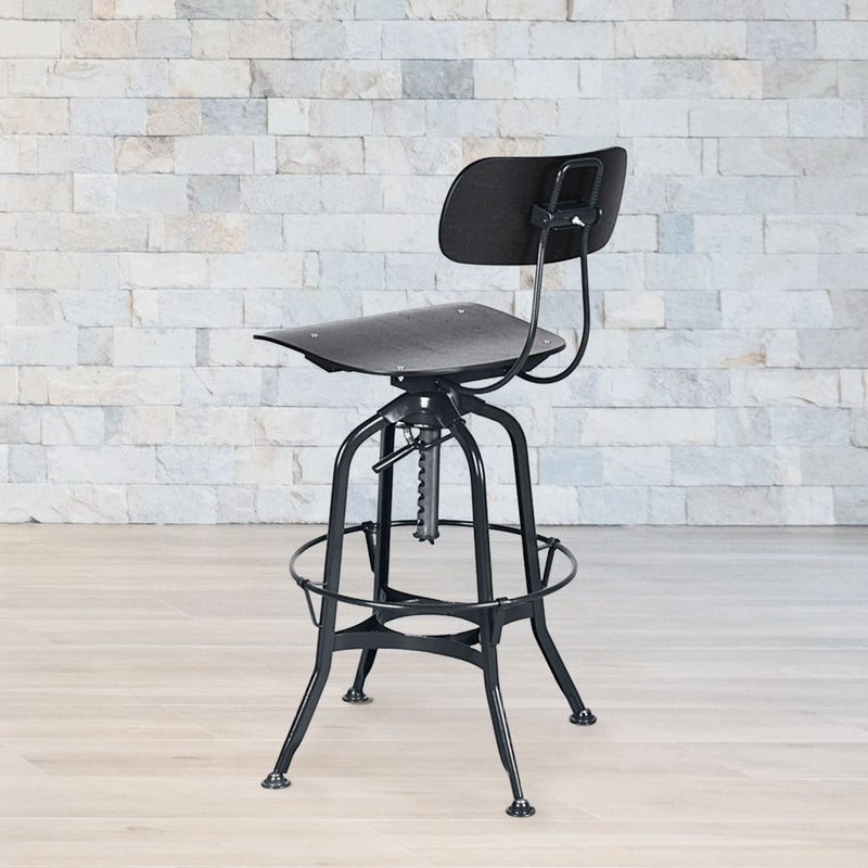 Toledo Adjustable Height Swivel Bar Chair