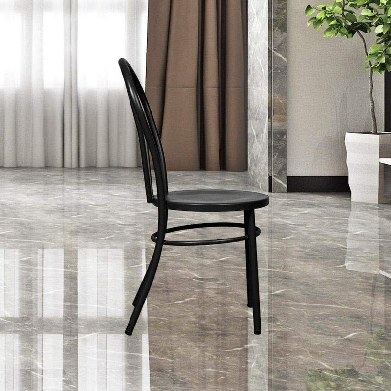 Fan Back Metal Chair