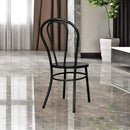 Fan Back Metal Chair