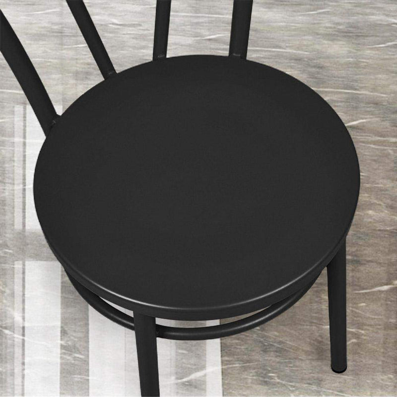 Fan Back Metal Chair