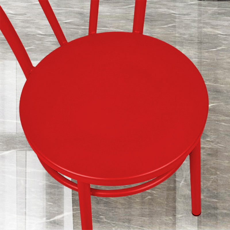 Fan Back Metal Chair