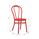 Fan Back Metal Chair