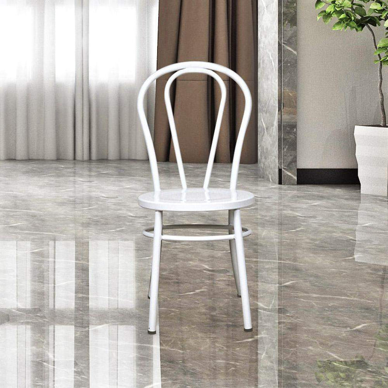 Fan Back Metal Chair, Ice Cream Chair