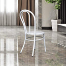 Fan Back Metal Chair, Ice Cream Chair