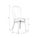 Fan Back Metal Chair, Ice Cream Chair